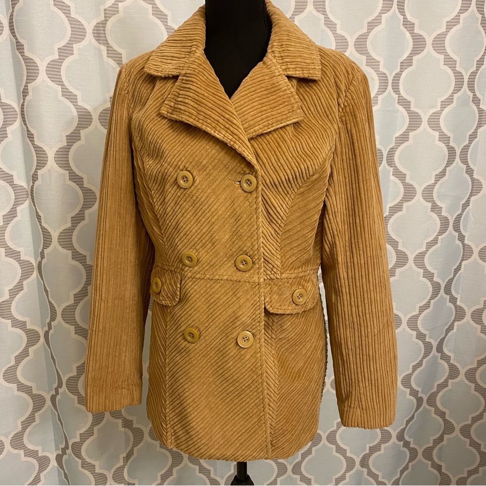 Xhilaration Tan Corduroy Pea Coat